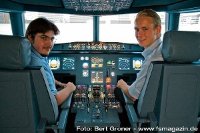 JetSim-Team im Cockpit JetSim-Team im Cockpit