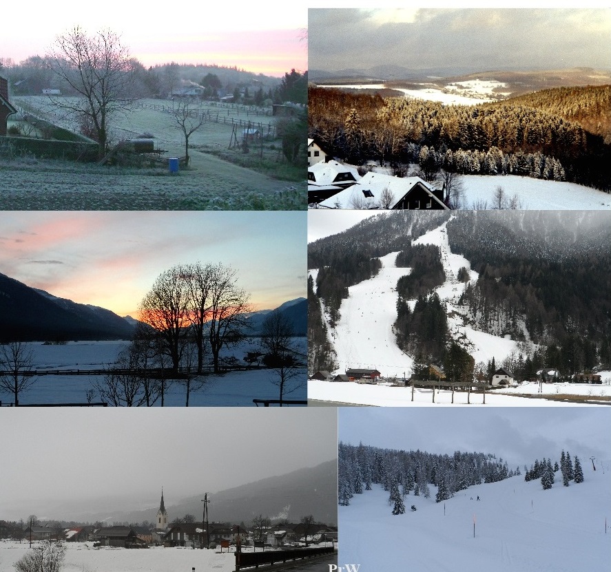 Winterstimmung vom Norden bis in die Südberge. Fotos: presseweller
