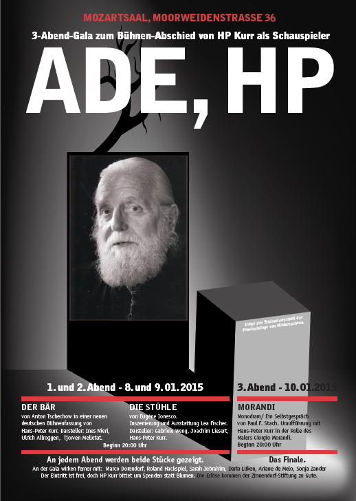 der große HP Kurr tritt von der Bühne ab der große HP Kurr tritt von der Bühne ab