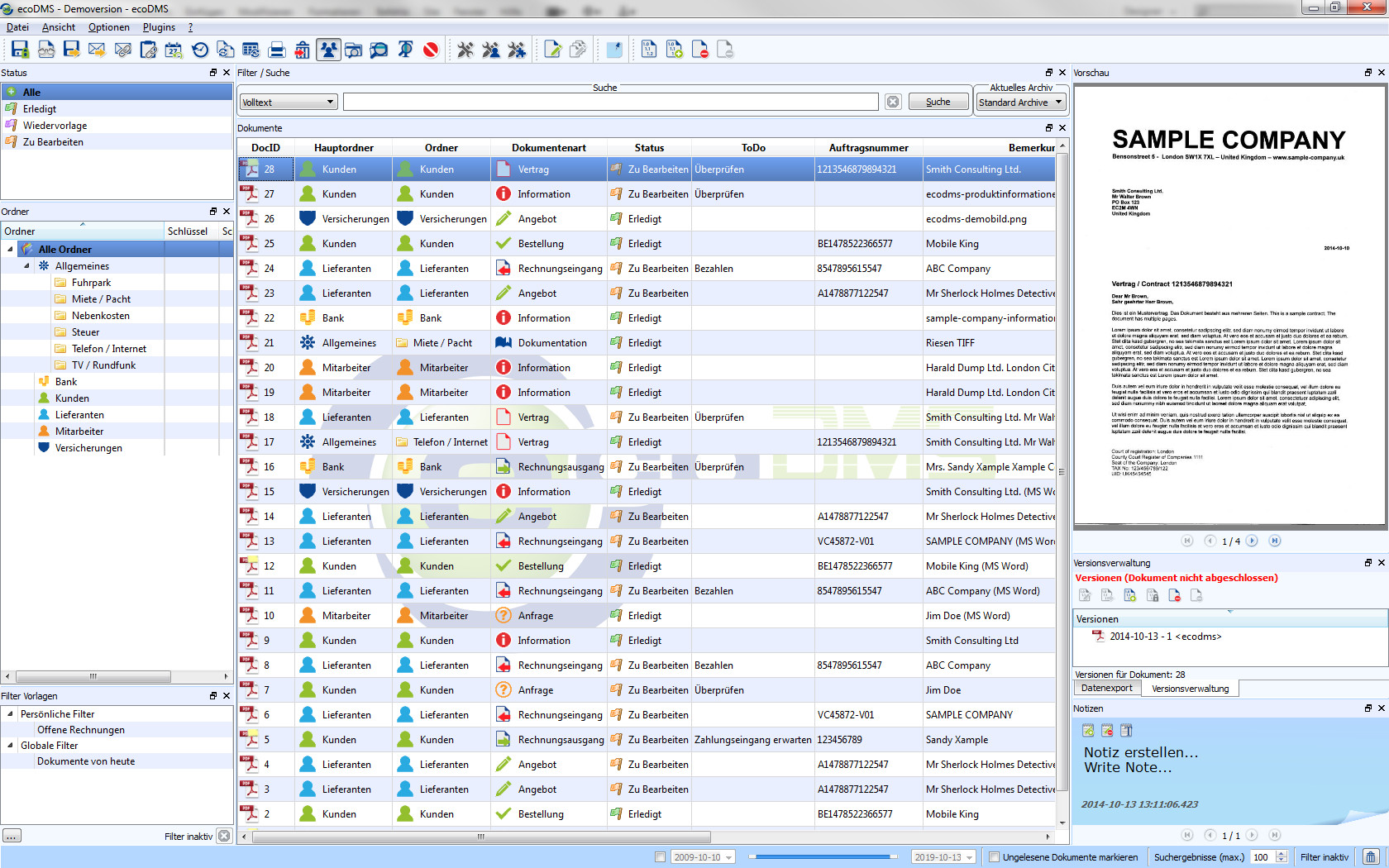 scannen, archivieren, verwalten mit dem Dokumenten-Management-System ecoDMS scannen, archivieren, verwalten mit dem Dokumenten-Management-System ecoDMS