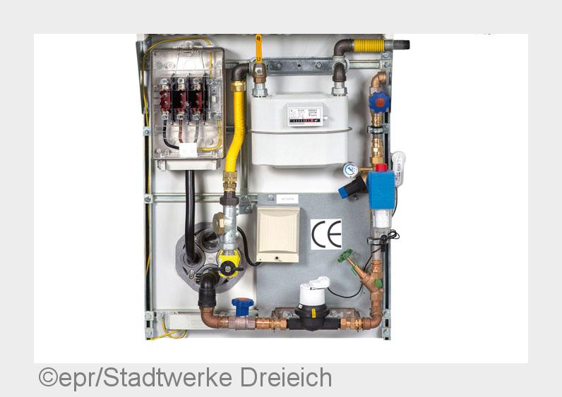 Der elwega smartPort®hält eine besonders platzsparende Lösung für die Hausanschluss-Technik bereit. 
