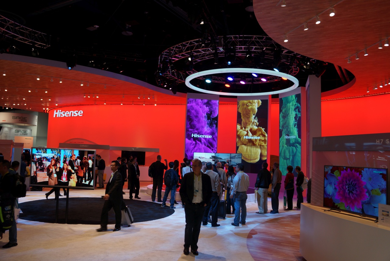 Der Messestand von Hisense auf der CES 2015 Der Messestand von Hisense auf der CES 2015