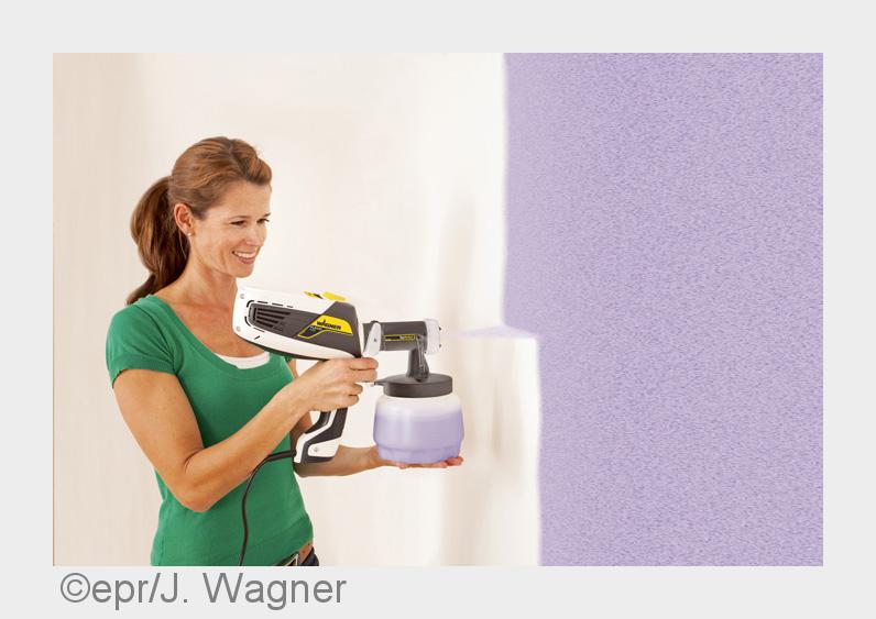 Farbsprühsysteme ersetzen beim Malern Pinsel und Walze. (Bildquelle: epr/J. Wagner) Farbsprühsysteme ersetzen beim Malern Pinsel und Walze. (Bildquelle: epr/J. Wagner)
