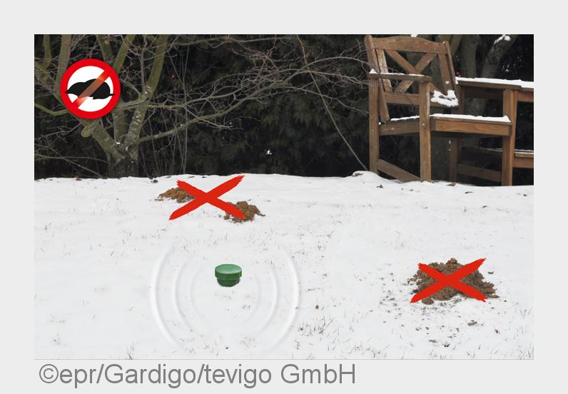 Mit der Maulwurf-Abwehr von Gardigo können sich Gartenbesitzer auf die kalte Jahreszeit freuen. (Bil