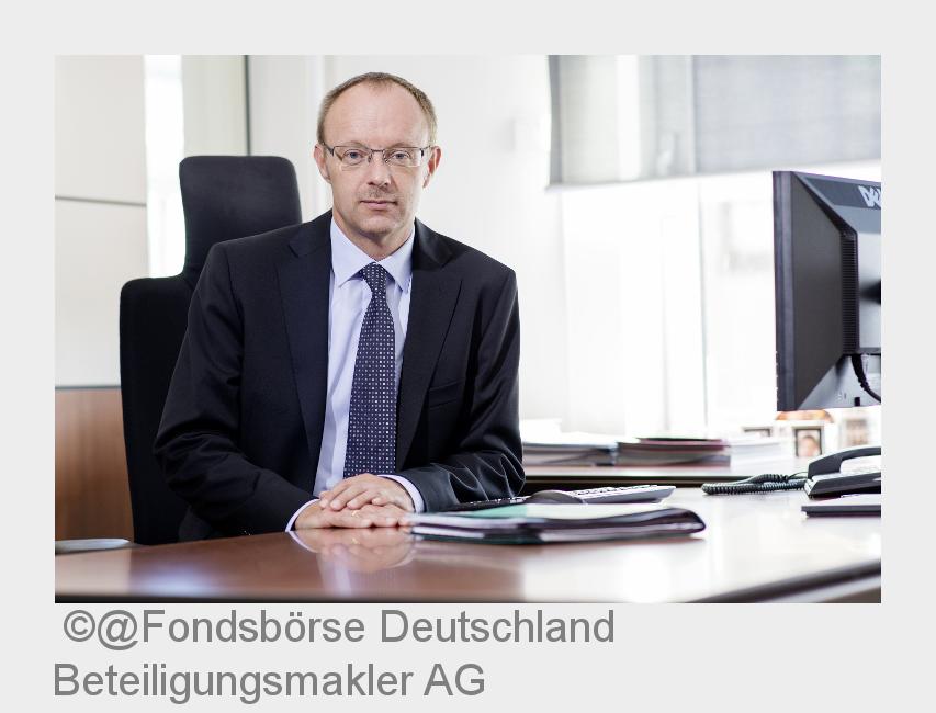 Alex Gadeberg, Vorstandsmitglied Fondsbörse Deutschland Beteiligungsmakler AG (Bildquelle: @Fondsbör Alex Gadeberg, Vorstandsmitglied Fondsbörse Deutschland Beteiligungsmakler AG (Bildquelle: @Fondsbör