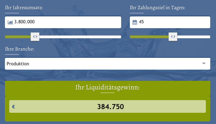 Der Factoringkalkulator der Aktivbank AG liefert online Auskunftüber Kosten und Liquiditätsgewinn. Der Factoringkalkulator der Aktivbank AG liefert online Auskunftüber Kosten und Liquiditätsgewinn.