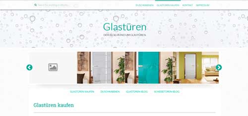 neuer Glastüren-Blog