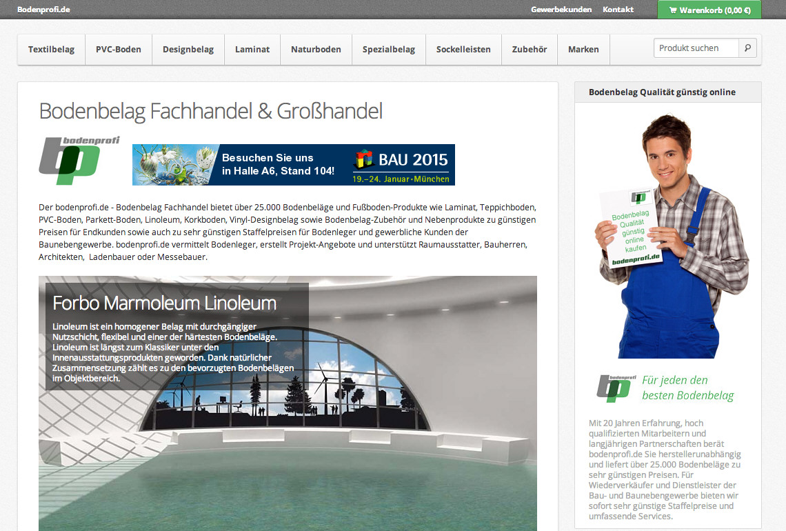 bodenprofi.de - Fachhandel und B2B Portal