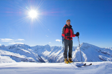 Panorama mit Skifahrer  © Daniel Zupanc
