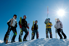 Gruppe von Skifahrern © Daniel Zupanc
