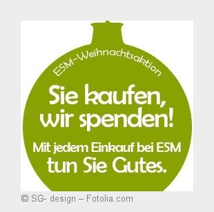 "Kaufen& Helfen" - die große Weihnachtsspendenaktion von ESM Computer (Bildquelle:©SG- "Kaufen& Helfen" - die große Weihnachtsspendenaktion von ESM Computer (Bildquelle:©SG-