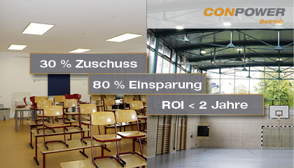 Mit CONPOWER zur wirtschaftlichen Beleuchtungsanlage. Mit CONPOWER zur wirtschaftlichen Beleuchtungsanlage.
