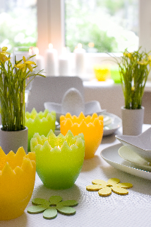 Eika Rustic-Wachswindlicht?Happy Easter" Eika Rustic-Wachswindlicht?Happy Easter"