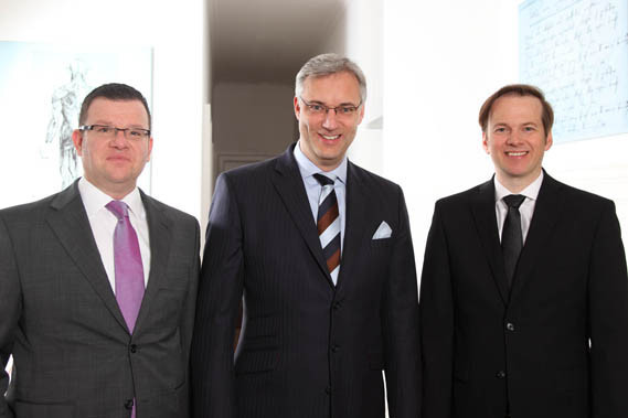 Firmenfoto BLG Healthcare Executive Search: Christian Maucher, Pim van de Riet, Thomas Lieb ? vlnr.