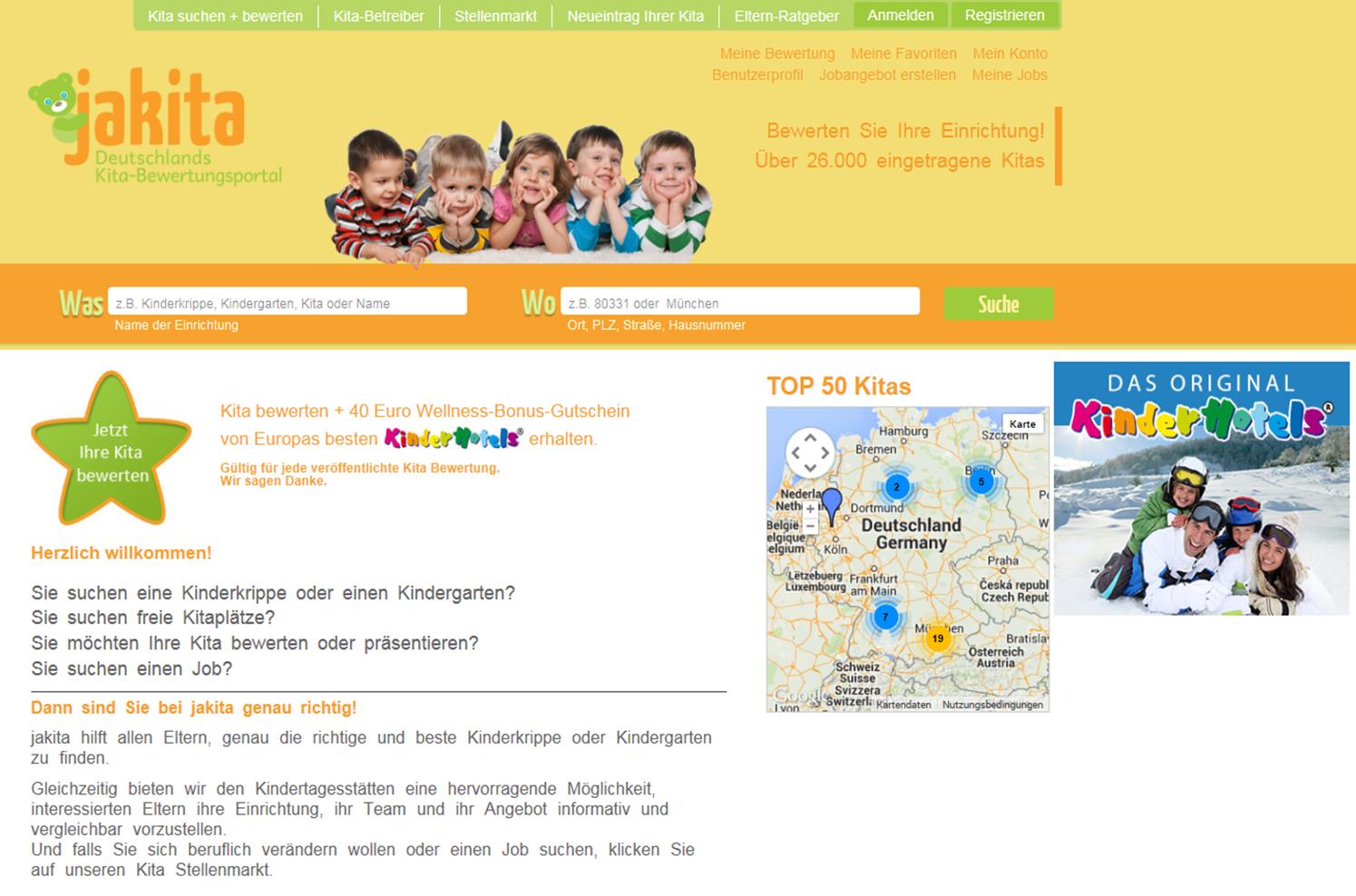 jakita- Deutschlands Kita-Bewertungsportal für Kinderkrippen und Kindergärten jakita- Deutschlands Kita-Bewertungsportal für Kinderkrippen und Kindergärten