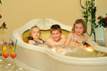 Plantschen im Whirlpool