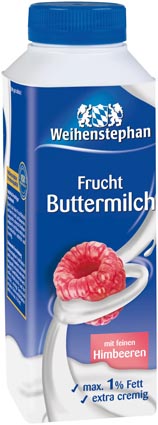 Schwere Kost gibt es in der Schule genug: Weihenstephan Frucht Buttermilch ist der ideale Snack für 