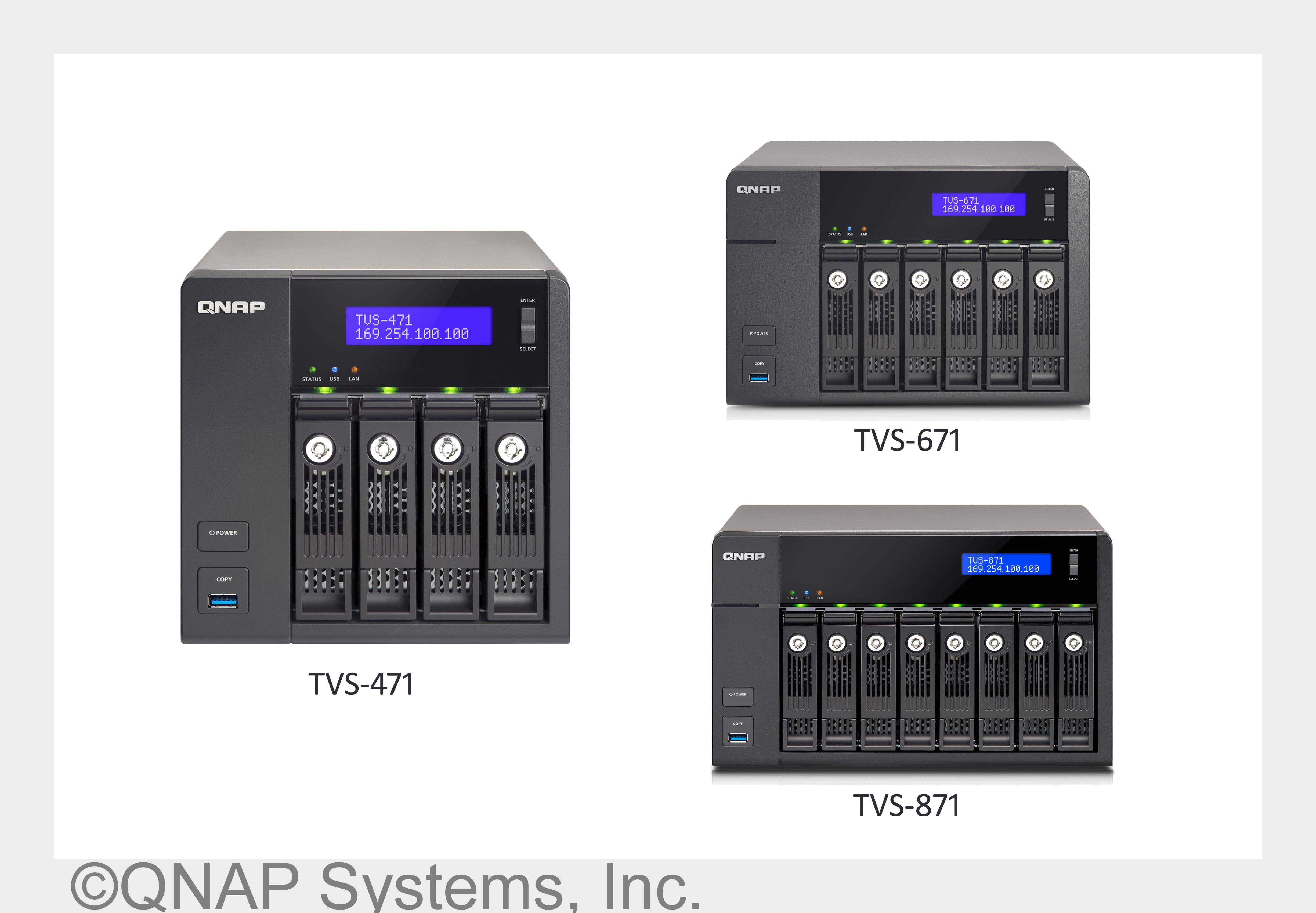 QNAP TVS-x71: Hochwertige und hocheffiziente Turbo vNAS für KMU (Bildquelle: QNAP Systems, Inc.)