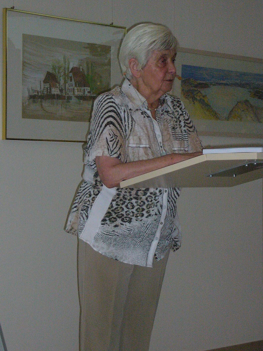 Hildegard Strickerschmidt beim Hildegard-Vortrag im Sokrates Gesundheitszentrum Bodensee Hildegard Strickerschmidt beim Hildegard-Vortrag im Sokrates Gesundheitszentrum Bodensee