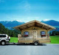 Ein Haus auf der Alm. Ein Haus auf der Alm.