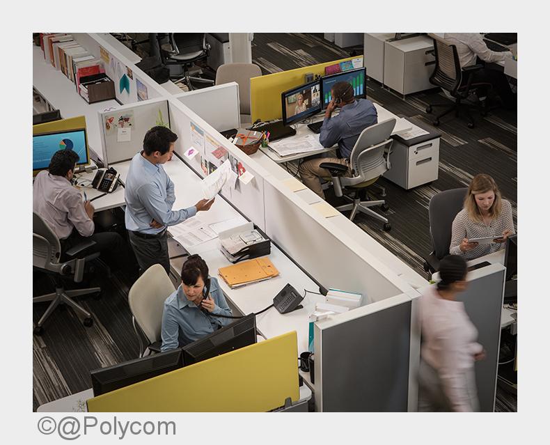 Video im Großraumbüro (Bildquelle: @Polycom) Video im Großraumbüro (Bildquelle: @Polycom)