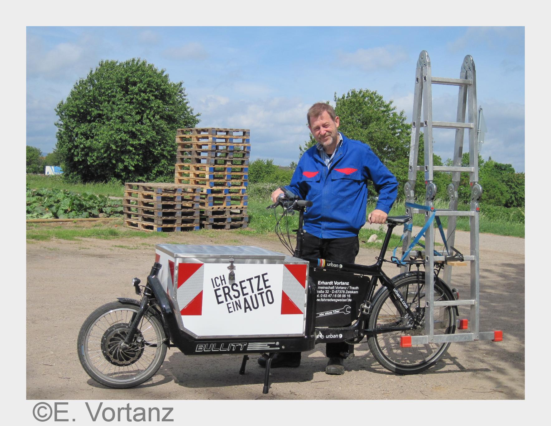 Schleppt so viel wie ein Kleinwagen: ADFC RLP plädiert für Transporträder, vor allem in der Stadt. (