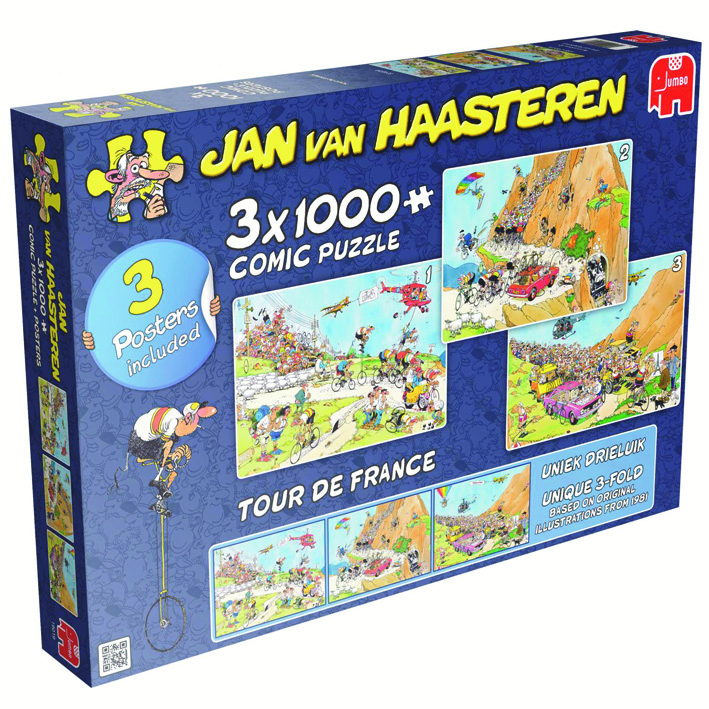 Jan van Haasteren Puzzle Tour de France 3in1 von Jumbo Jan van Haasteren Puzzle Tour de France 3in1 von Jumbo