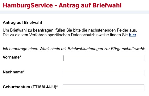 1,3 Millionen Wahlberechtigte können ihre Briefwahlunterlagen für die Hamburger Bürgerschaftswahl on
