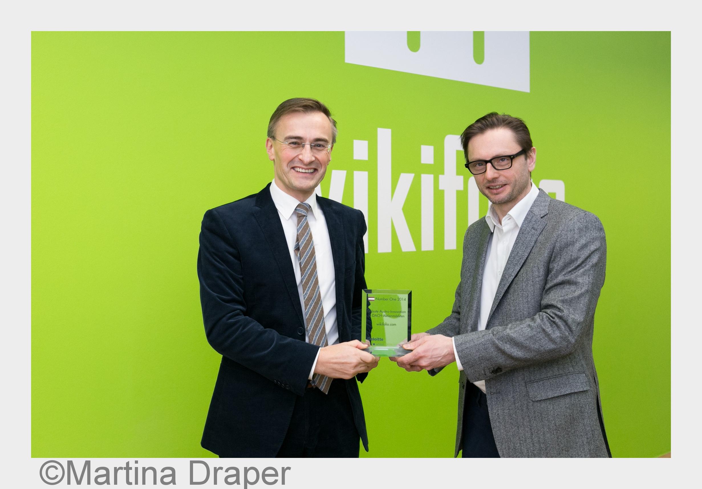 Andreas Kern, wikifolio.com-Gründer und CEO, und Prof. Dr. Josef Schuch, Deloitte-Partner in Wien. (