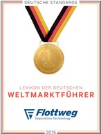 Siegel: Flottweg deutscher Weltmarktführer Siegel: Flottweg deutscher Weltmarktführer