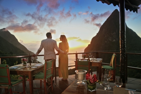 Ladera Resort: Wer kann bei diesem Blick auf die Pitons schon Nein sagen?