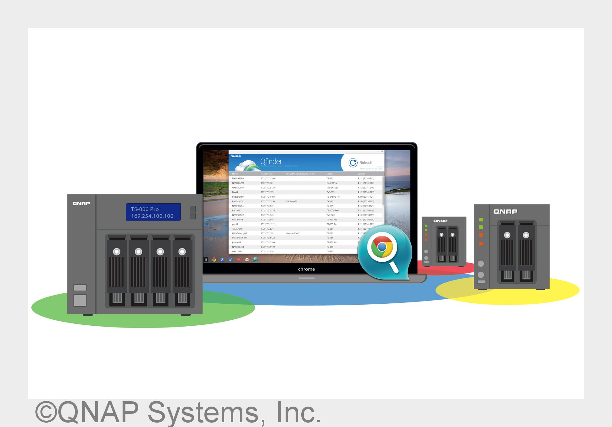 NAS-Experte bringt erste Anwendung Qfinder für Chromebooks (Bildquelle: QNAP Systems, Inc.) NAS-Experte bringt erste Anwendung Qfinder für Chromebooks (Bildquelle: QNAP Systems, Inc.)