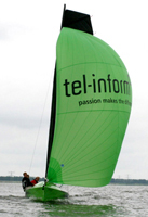  tel-inform customer service sponsert die CQ-6, die schnellste Rennjolle der Welt mit revolutionärem