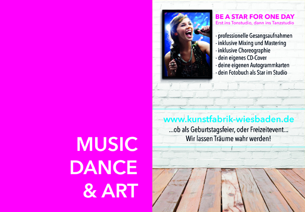 Kunstfabrik Flyer Kunstfabrik Flyer