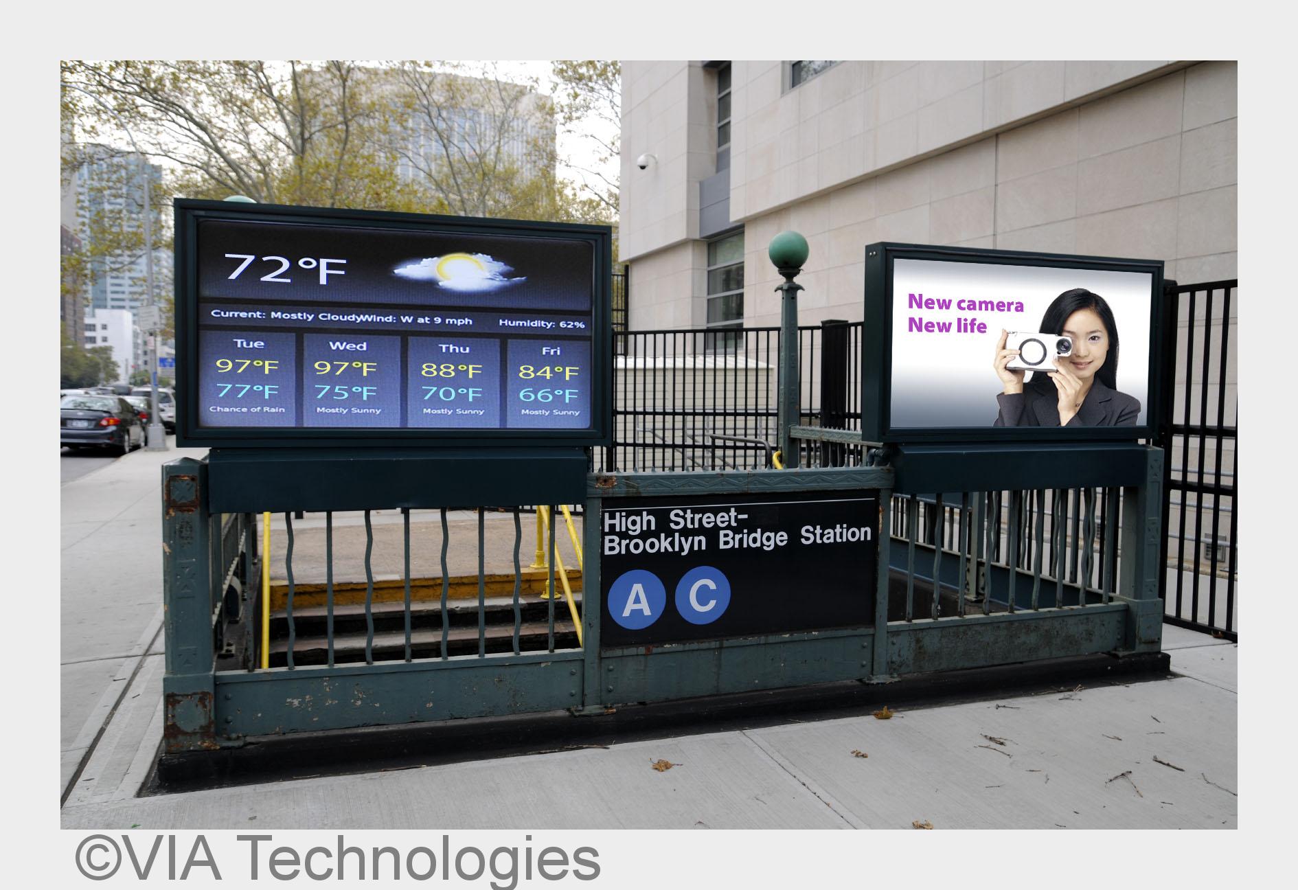 Installation VIA ALTA DS 2 System in U-Bahn (Bildquelle:©VIA Technologies)
