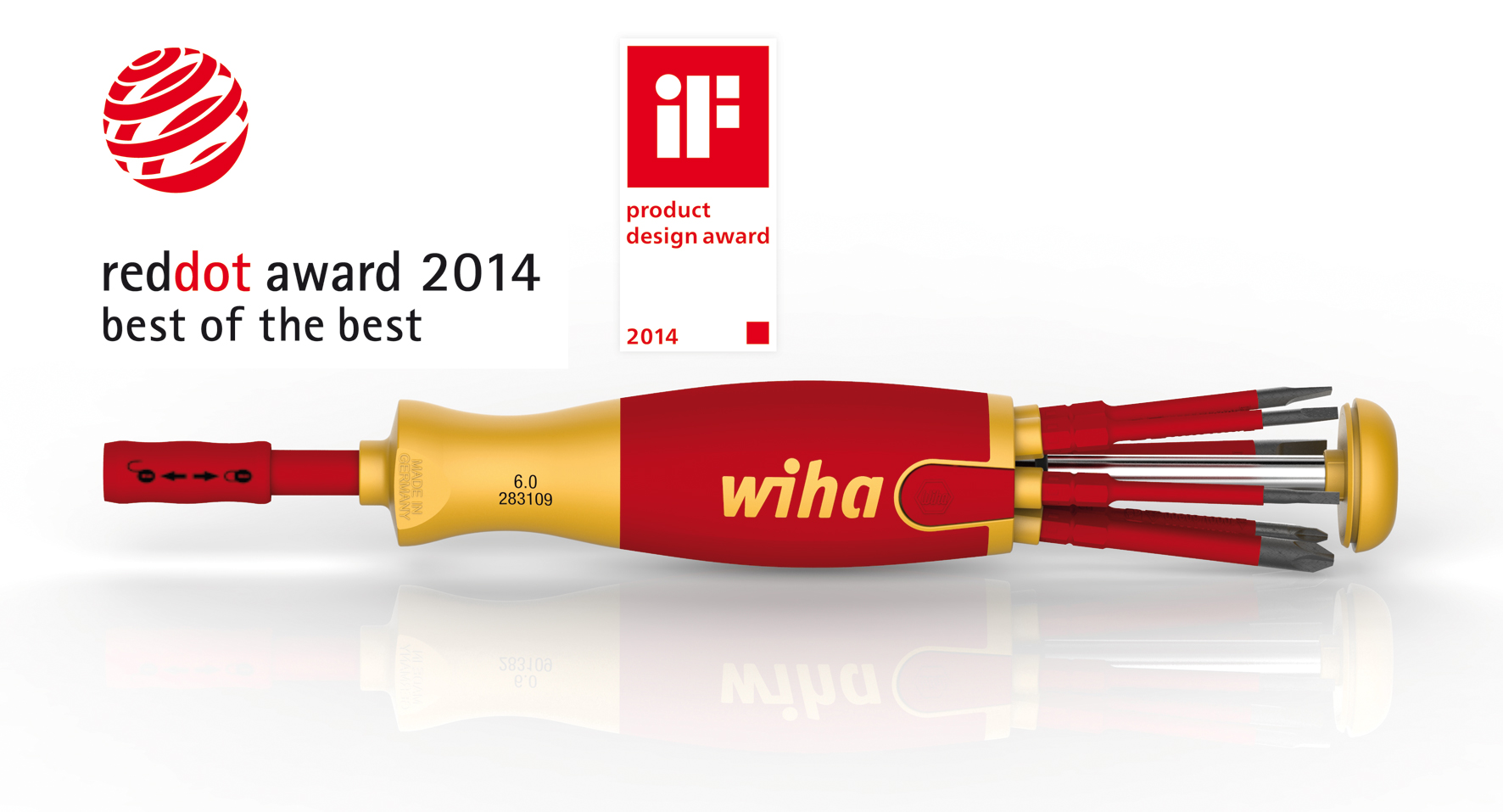 Wiha´s Magazin-Bithalter LiftUp electric ist doppelter Preisträger 2014 und hat alles fest im Griff
