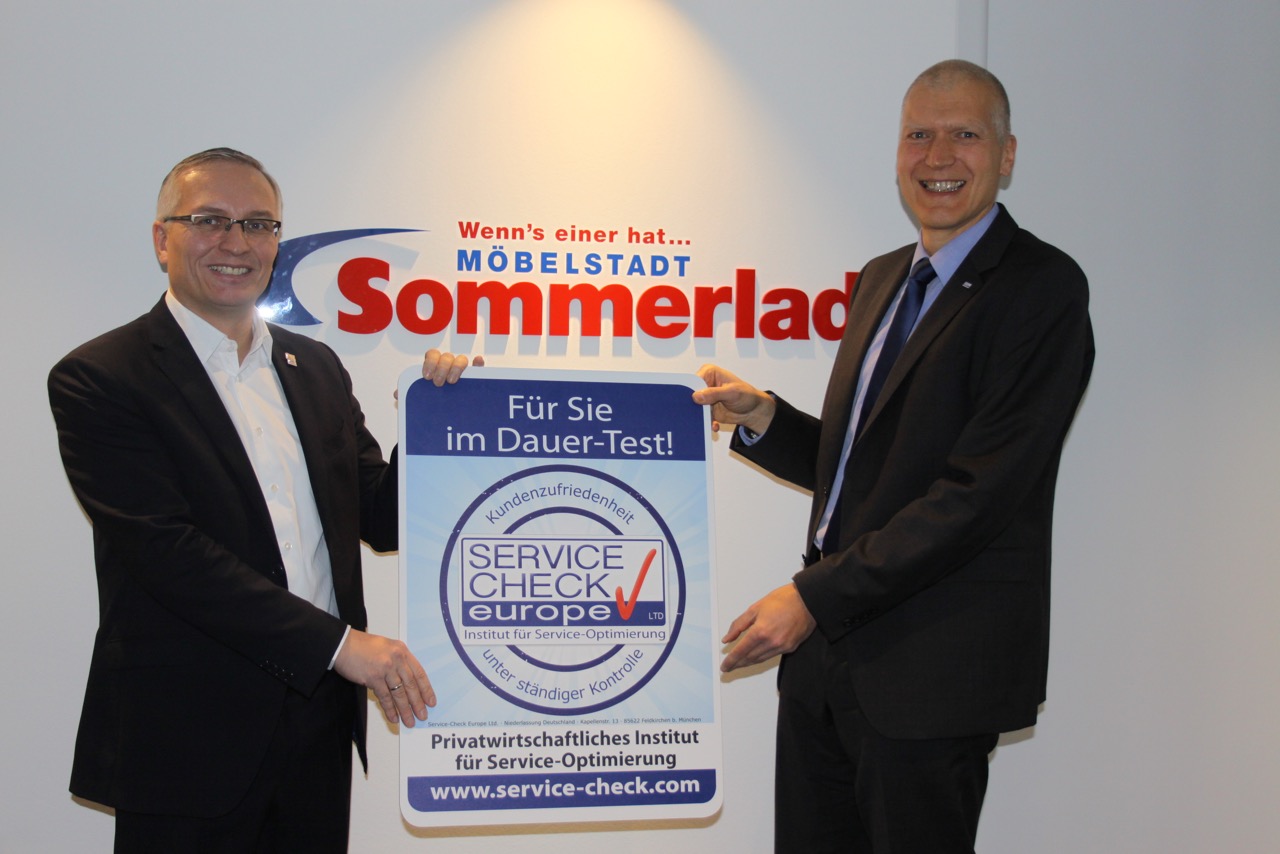 Geschäftsführer Frank Sommerlad (l) und Uwe Graefrath (r) von SERVICE-CHECK Europe Geschäftsführer Frank Sommerlad (l) und Uwe Graefrath (r) von SERVICE-CHECK Europe