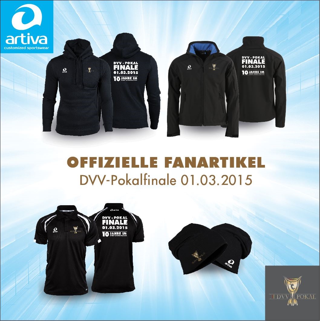 artiva Fankollektion zum DVV-Pokalfinale am 01. März 2015