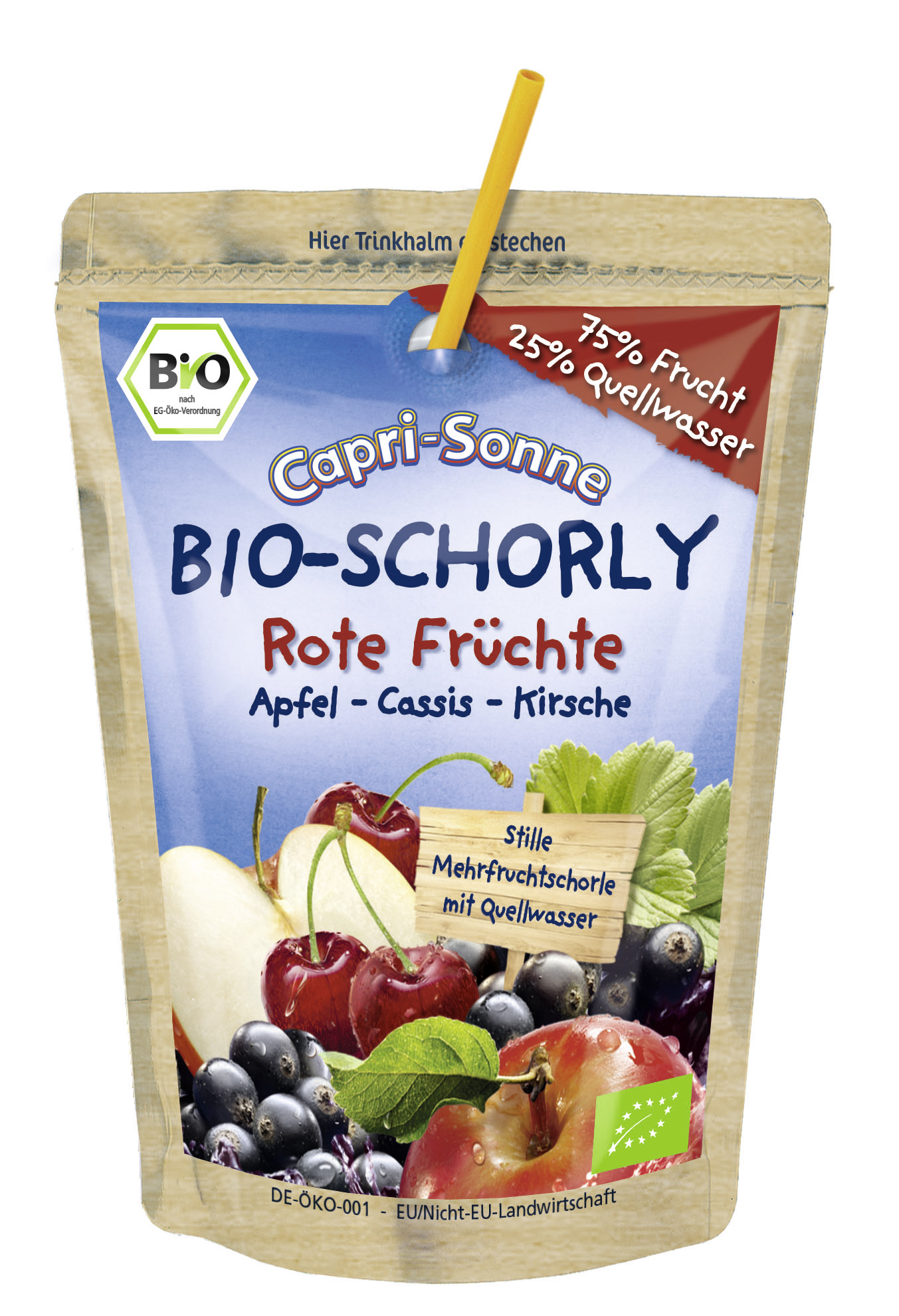 Kommt auch in klein großraus: Capri-Sonne Bio-Schorly Rote Früchte im 200ml Trinkpack mit Strohhalm Kommt auch in klein großraus: Capri-Sonne Bio-Schorly Rote Früchte im 200ml Trinkpack mit Strohhalm
