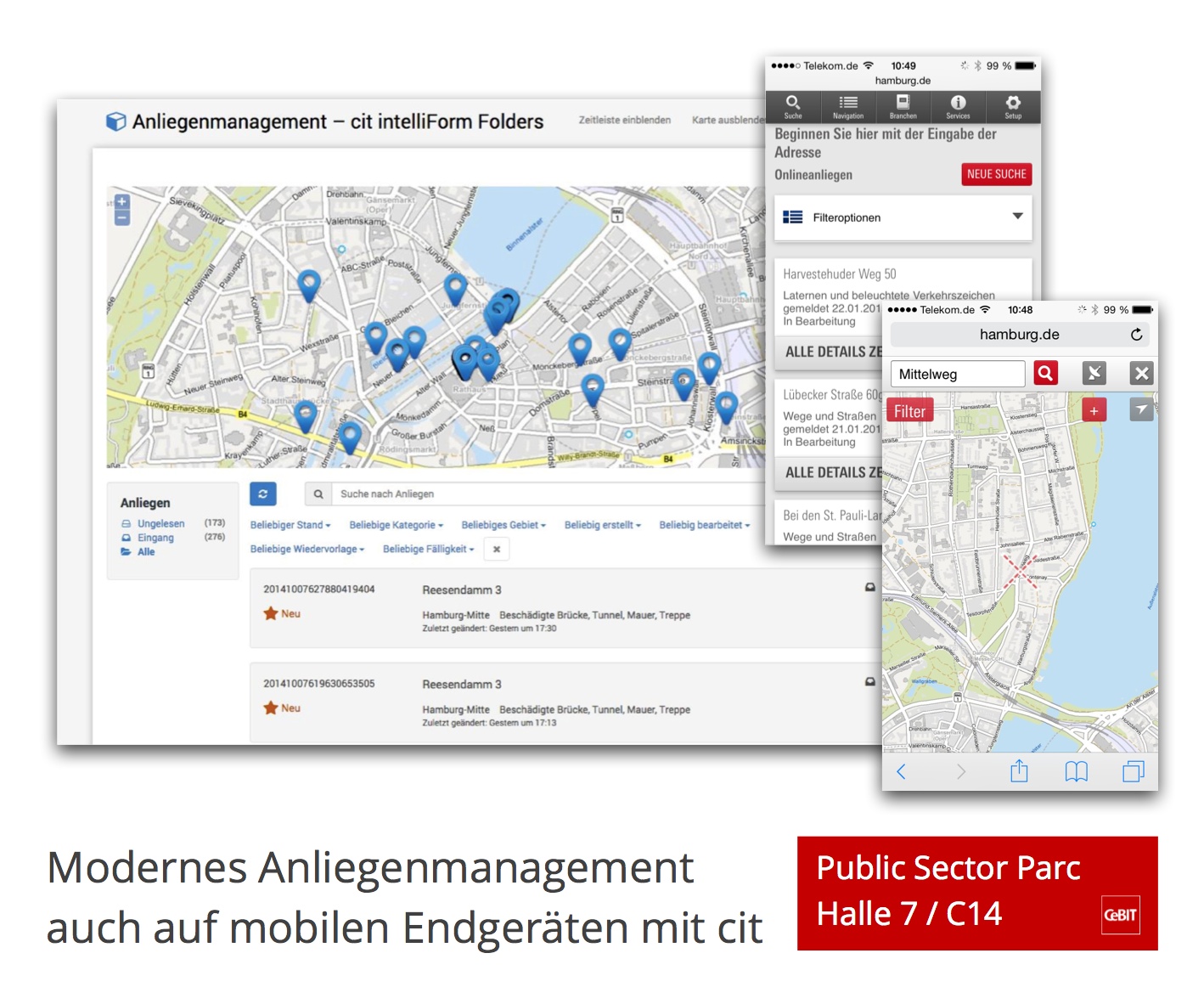 Die cit GmbH stellt auf der CeBIT neue Entwicklungen aus dem Bereich E-Government vor.