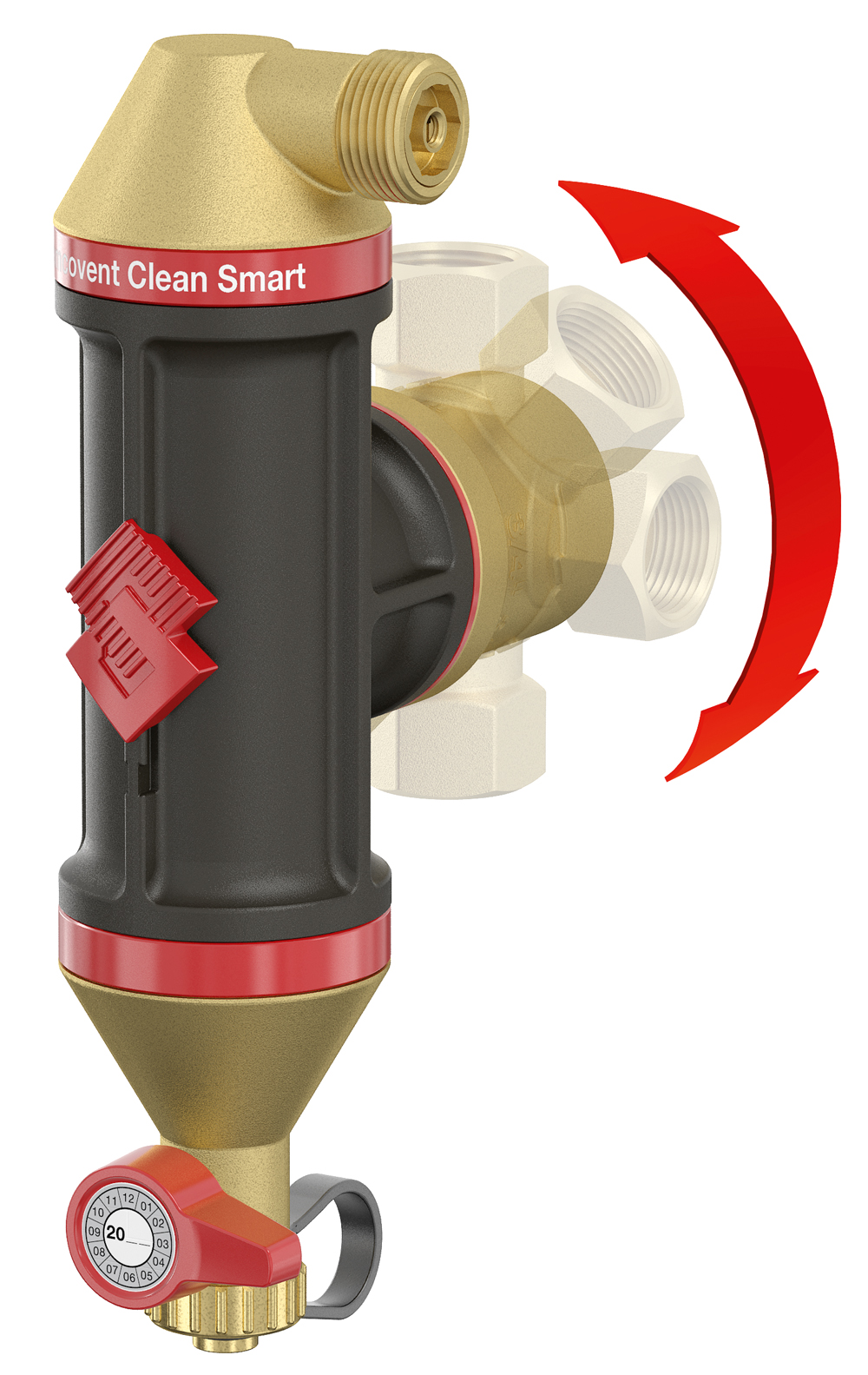 Der extrem niedrige Strömungswiderstand des Flamcovent Clean Smart steht für hohe Effizienz. Der extrem niedrige Strömungswiderstand des Flamcovent Clean Smart steht für hohe Effizienz.