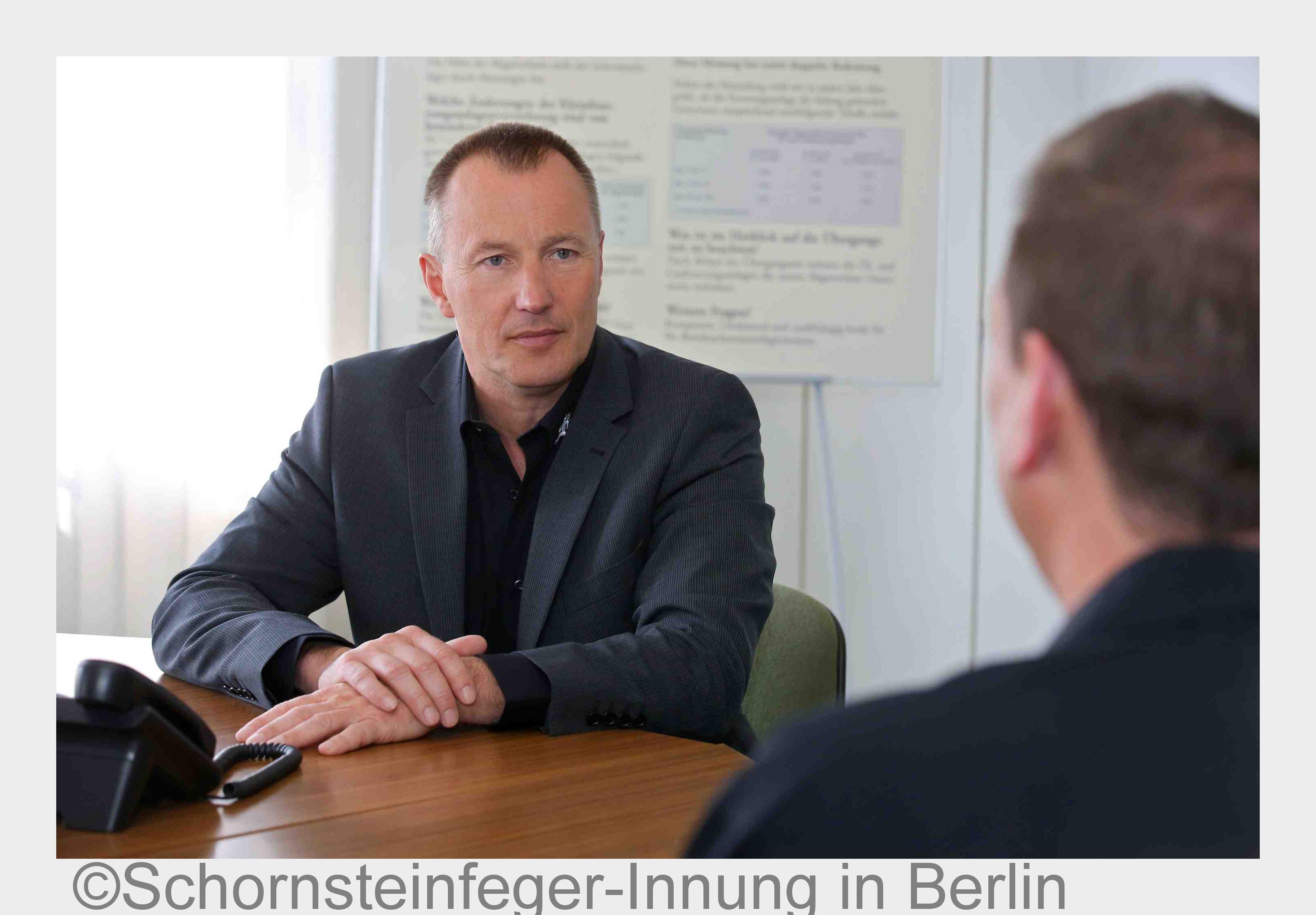 Landesinnungsmeister Heiko Kirmis von der Schornsteinfeger-Innung in Berlin (Bildquelle: Schornstein