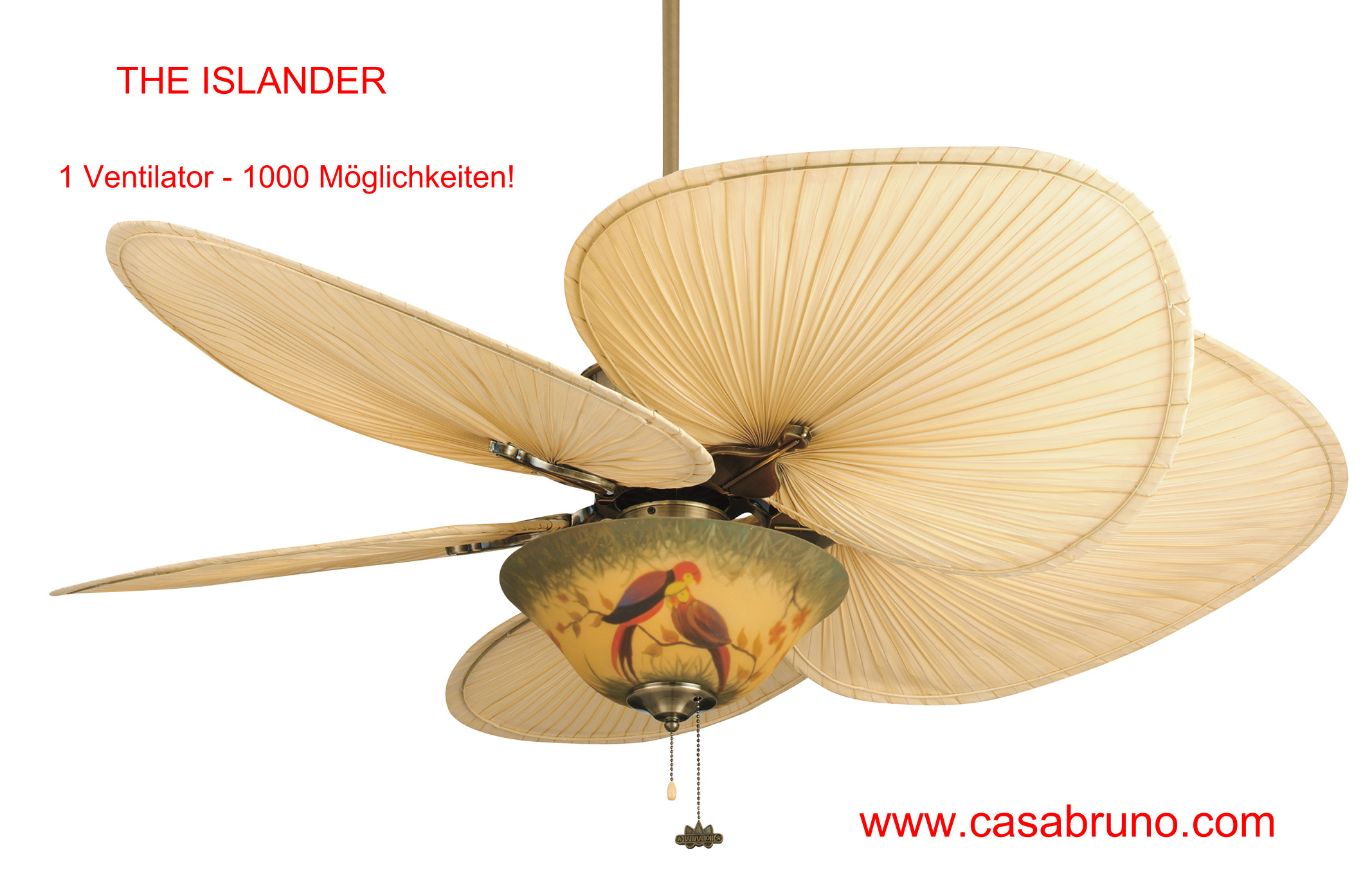 Casa Bruno THE ISLANDER - 1 Ventilator mit 1000 Möglichkeiten