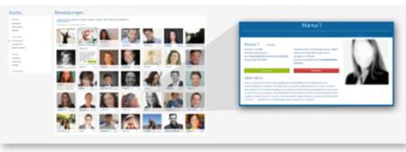 faceyourbase Fotobewerberwand faceyourbase Fotobewerberwand