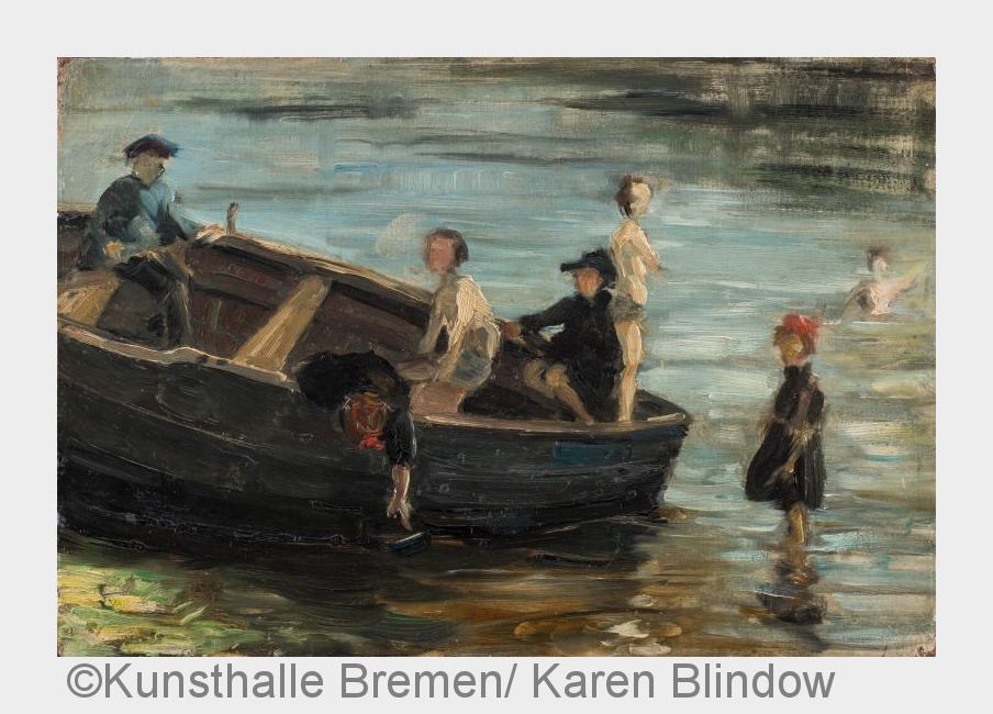 Franz Marc, Kinder im Boot 1903©Kunsthalle Bremen/ Karen Blindow (Bildquelle: Kunsthalle Bremen/ Kar