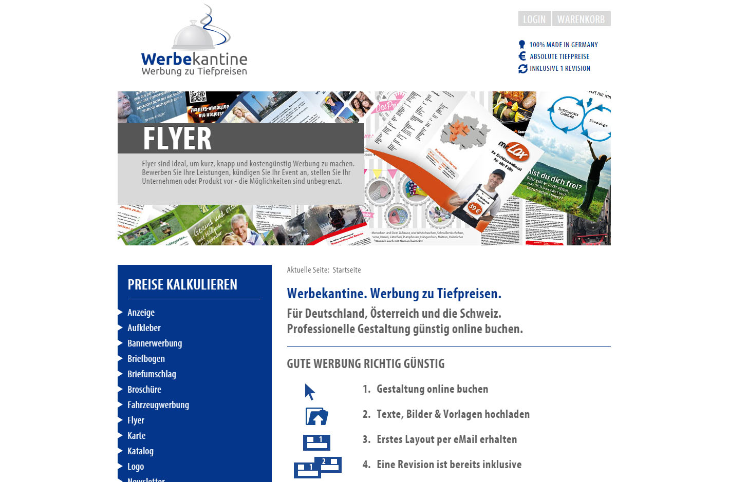 Flyer gestalten bei der Werbekantine Flyer gestalten bei der Werbekantine