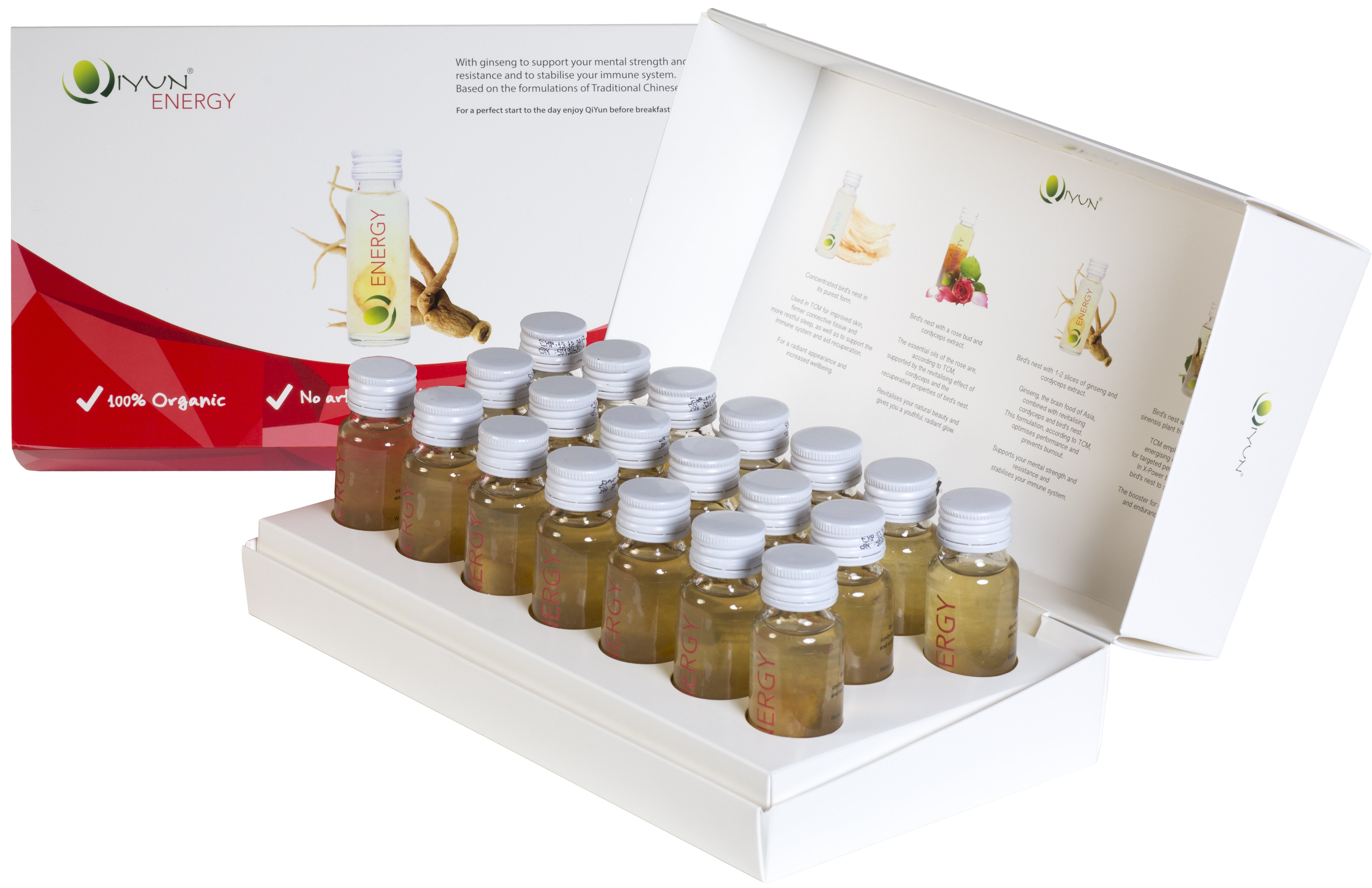 QiYun Energy stärkt das Immunsystem mit YanWo, Ginseng und Cordyceps