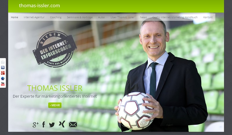 Thomas Isslers neue Website zeigt marketingorientiertes Internet Thomas Isslers neue Website zeigt marketingorientiertes Internet