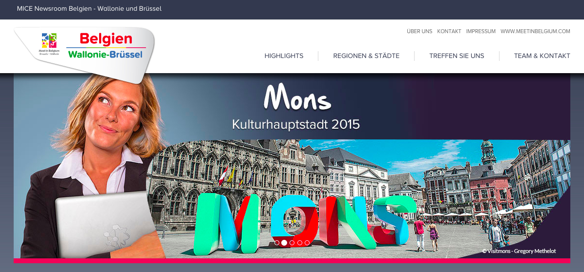 Der neue MICE Newsroom Belgien by PeC-Kommunikation