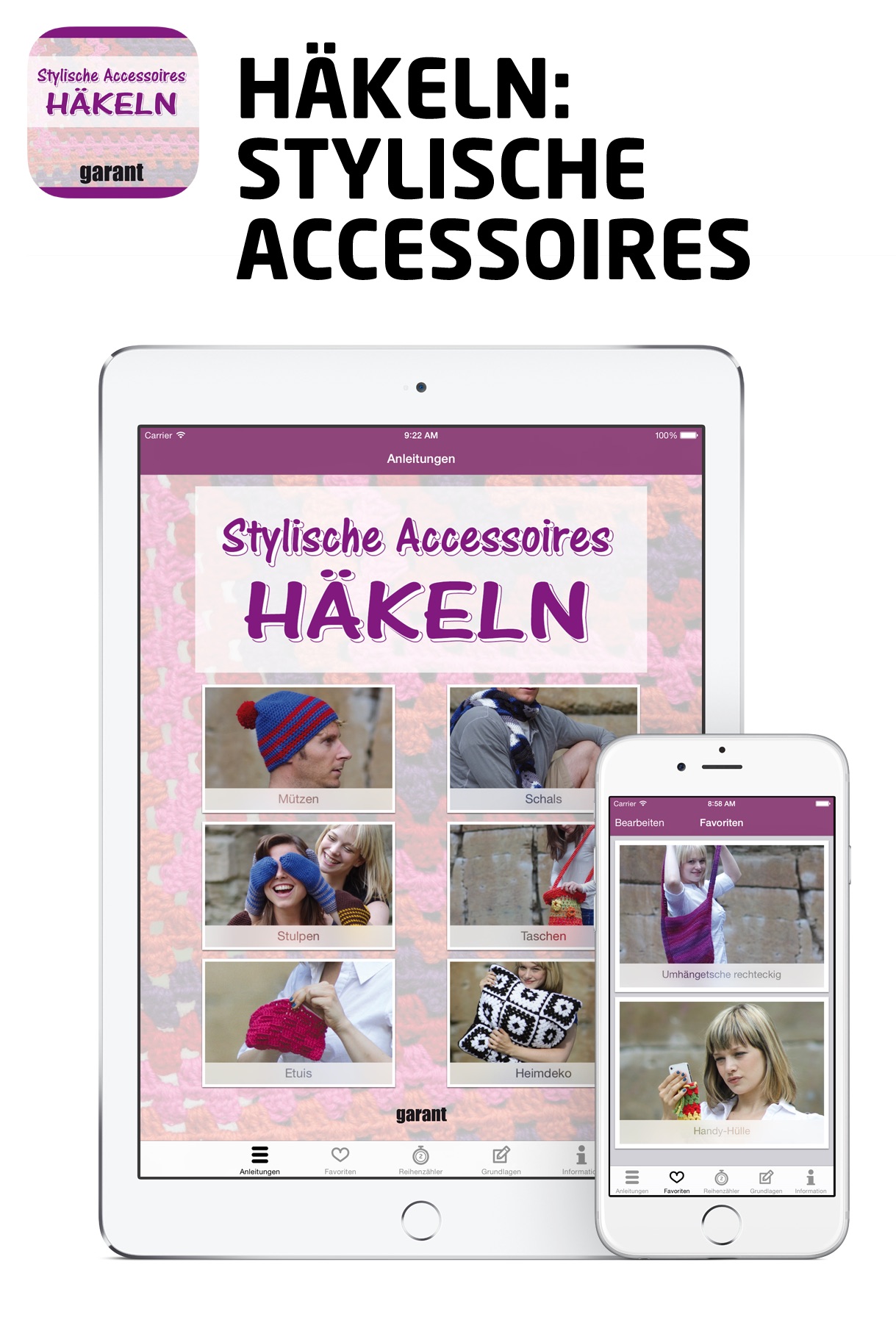 Häkel App für das iPhone